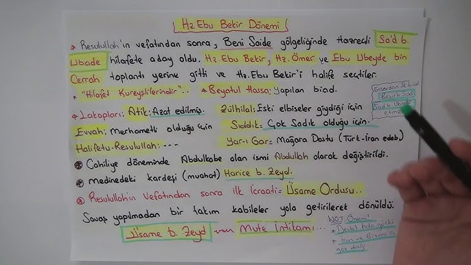Hz. Ebubekir Dönemi 4 Hz. Ebubekir Dönemi